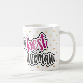 De Café A melhor caneca da mulher com efeito cor-de-rosa