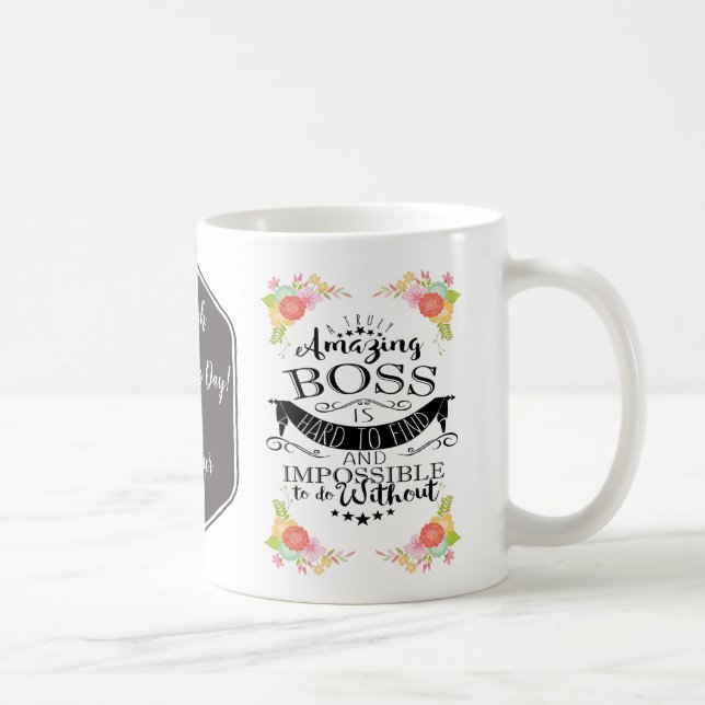 De Café a melhor caneca do chefe, caneca personalizada, (Direita)