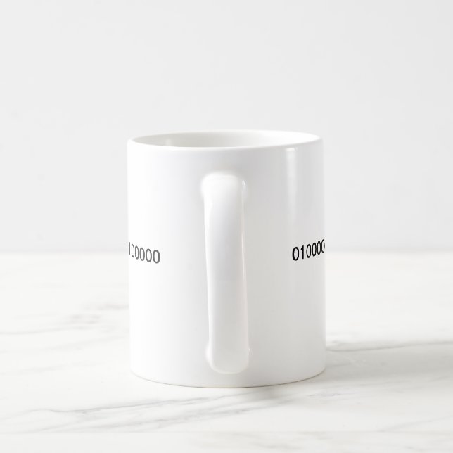 De Café A melhor caneca do código binário do pai (Alça)