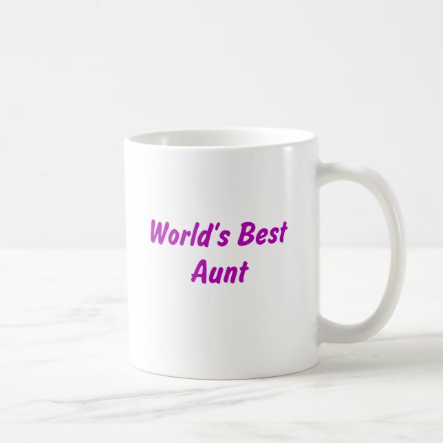 De Café A melhor tia Caneca do mundo (Direita)
