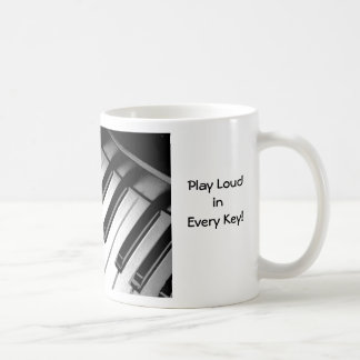 De Café A música é caneca da planície da vida