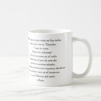 DE CAFÉ A ORAÇÃO ORAÇÃO CANECA DO PADRE NUESTRO DO SENHOR