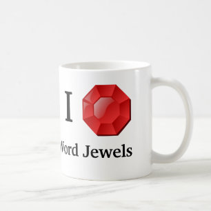 De Café A palavra Jewels a caneca