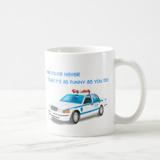 De Café A polícia Humor a caneca