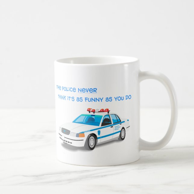 De Café A polícia Humor a caneca (Direita)