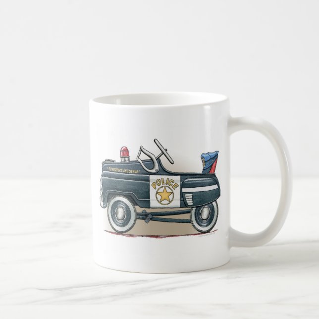 De Café A polícia Pedal caneca do carro da bobina do carro (Direita)
