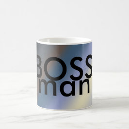 De Café A prata da caneca do homem do CHEFE/rouba misturas