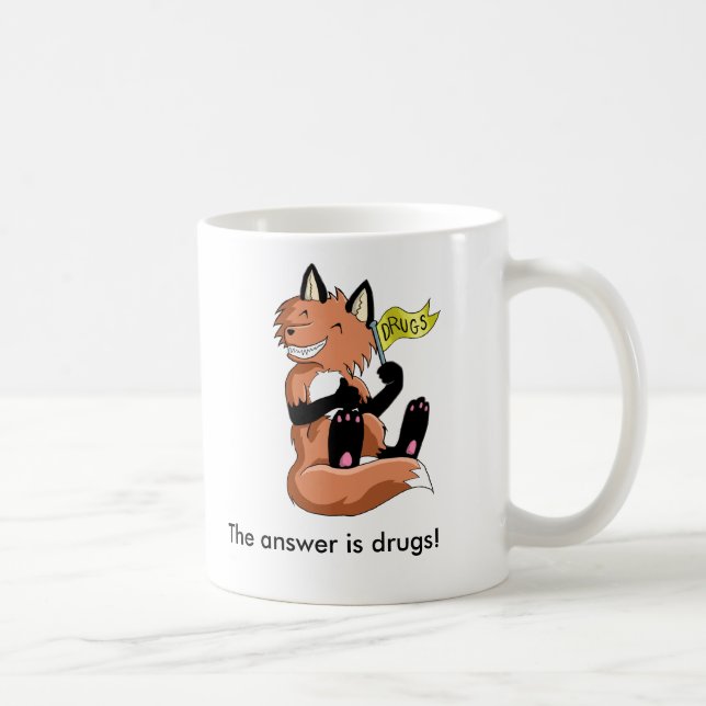 De Café A resposta é drogas - caneca (Direita)
