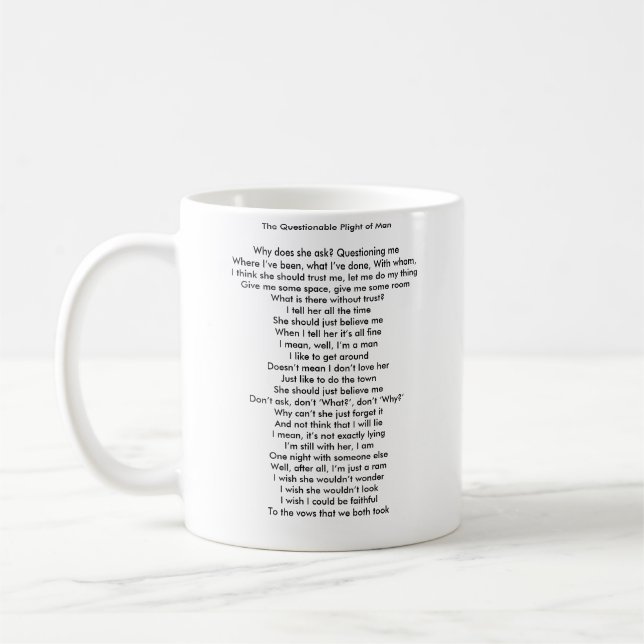De Café A situação duvidosa da caneca do homem (Esquerda)