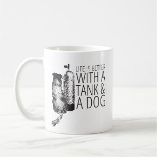 De Café A vida é melhor com um tanque e uma caneca