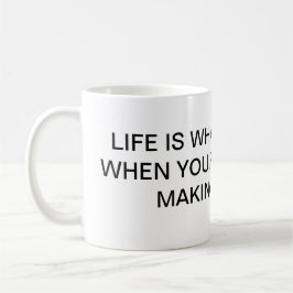 DE CAFÉ A VIDA É O QUE ACONTECE CANECA DO FLAN