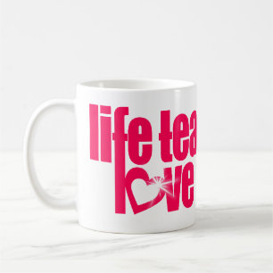 De Café a "vida ensina o amor revela" a caneca vermelha do