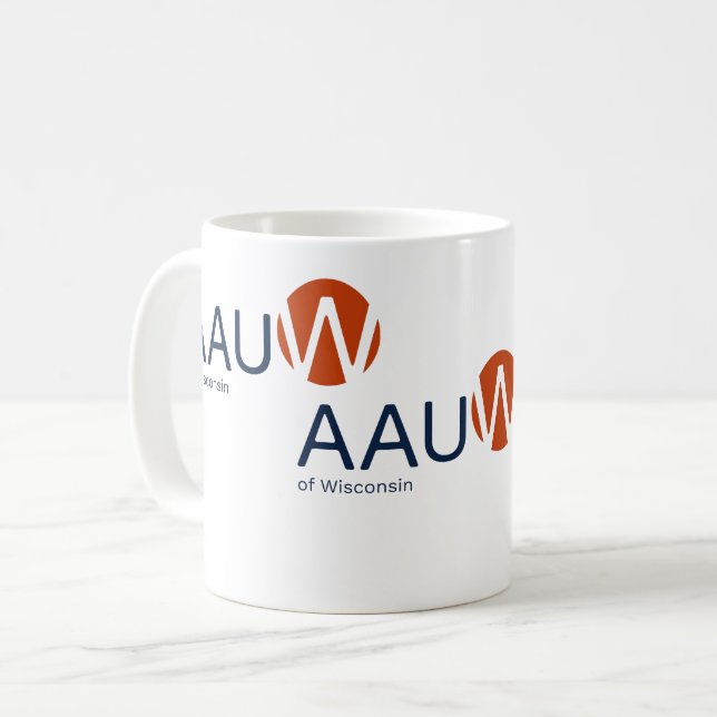 De Café AAUW caneca (Frente Esquerda)