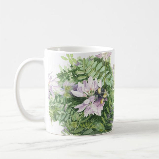 De Café Abelha numa Caneca Flor (Esquerda)