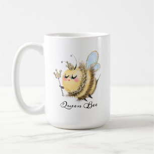 De Café Abelhas Rainhas Whimsical com Coroa e Caneca Wand