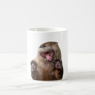 De Café Abra largamente! Caneca da lontra