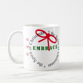 De Café Abrace o espírito da caneca da alegria do Natal