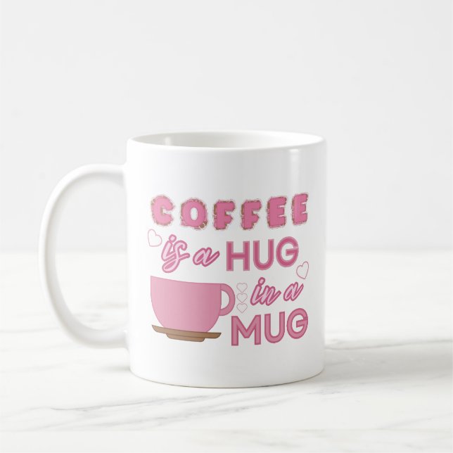 De Café Abraço Em Uma Caneca (Esquerda)