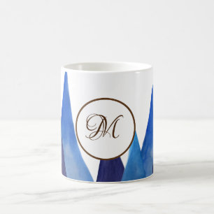 De Café Abstrato alpinismo caneca Monograma