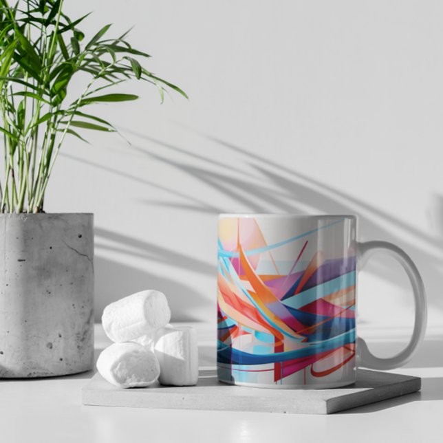 De Café Abstrato Art versão 14, caneca (Abstract Art version 14 Mug
)