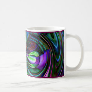 De Café Abstrato da mágica do bastão - caneca do Fractal