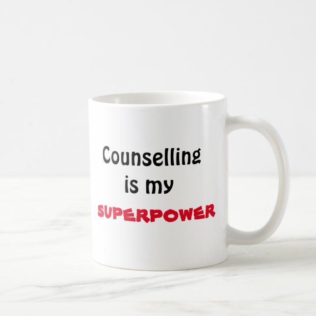 De Café Aconselhar é minha caneca da superpotência (Direita)