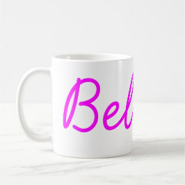 De Café Acredite a caneca magenta do roteiro