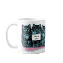 Adicione o nome ou as palavras do gato à caneca