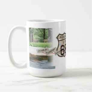 De Café adicione sua caneca da rota 66 das fotos