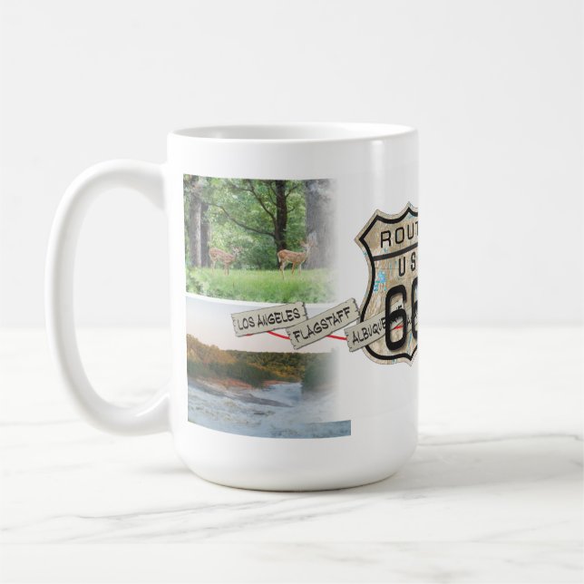 De Café adicione sua caneca da rota 66 das fotos (Esquerda)