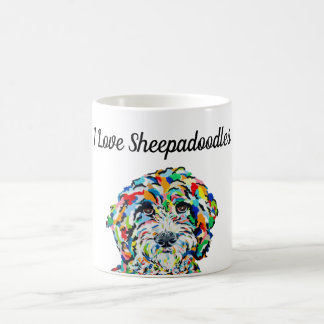 De Café Adoro Sheepadoodles 11 oz. Caneca