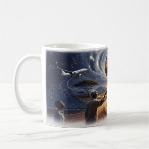 De Café África — Caneca Noturna da Savana Estrelada