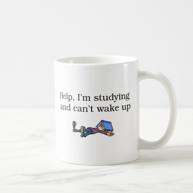 De Café Ajuda eu estou estudando a caneca (Direita)