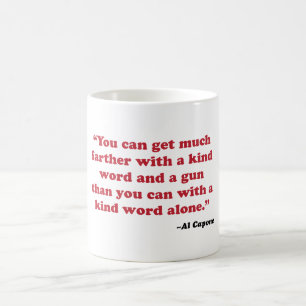 De Café Al Capone - caneca amável da palavra