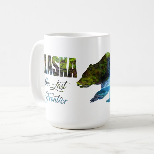 De Café Alaska, o último Urso Fronteiriço, 15 oz. Caneca (Frente Esquerda)