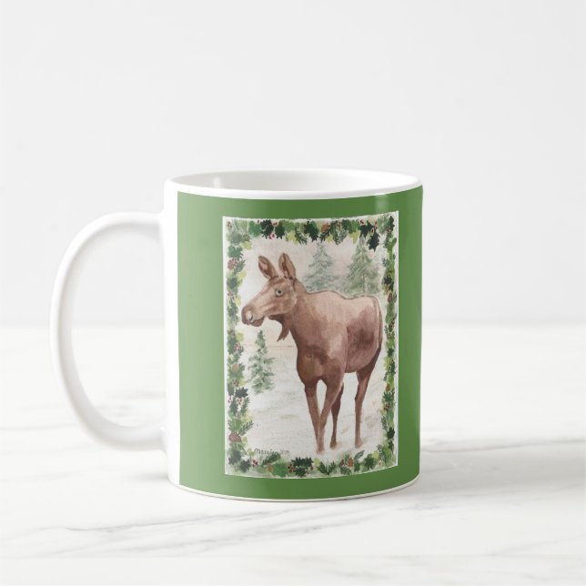 De Café Alces clássicos do Natal da caneca (Esquerda)