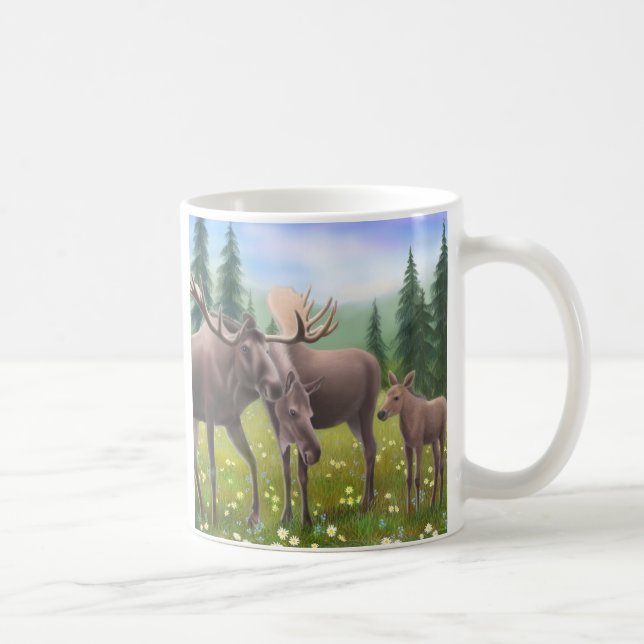 De Café Alces em uma caneca do norte da floresta (Direita)