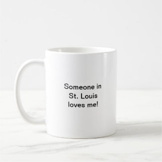 De Café Alguém em St Louis ama-me caneca