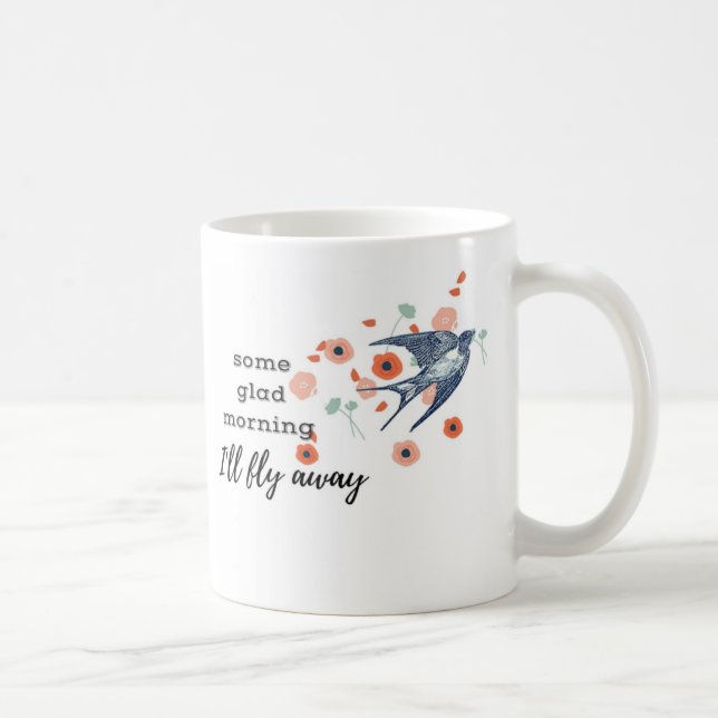 De Café Alguma manhã contente eu voarei a caneca ausente (Direita)