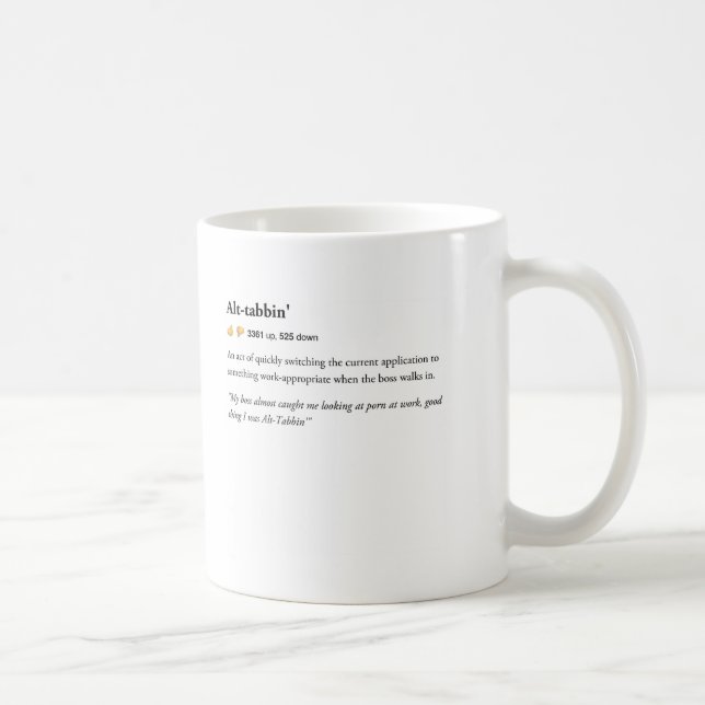De Café Alt Tabbin - caneca urbana do dicionário (Direita)