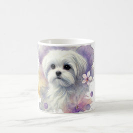 De Café 🐾 amantes malteses, esta caneca é para você! 🐾