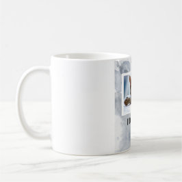 De Café Ame-o caneca cinzenta feita sob encomenda da foto