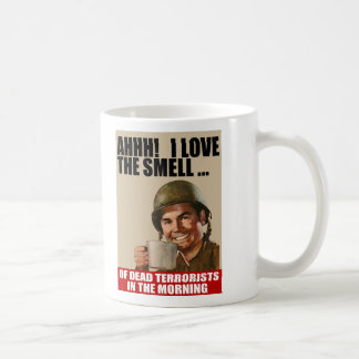 De Café Ame o cheiro da caneca inoperante dos terroristas