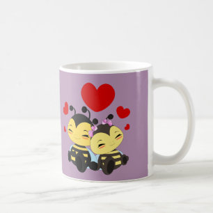 De Café Amor da abelha do mel - caneca