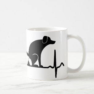De Café Amor do cão - caneca