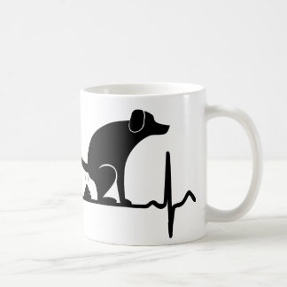 De Café Amor do cão - caneca