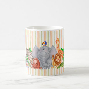 De Café Animais do jardim zoológico - caneca
