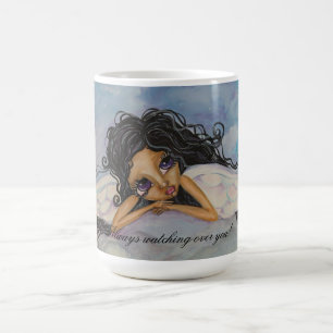 De Café Anjos que olham sobre você a caneca