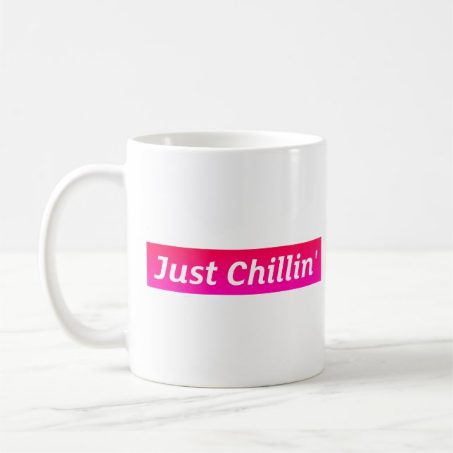 De Café Apenas Relaxando Caneca Clássica (Esquerda)