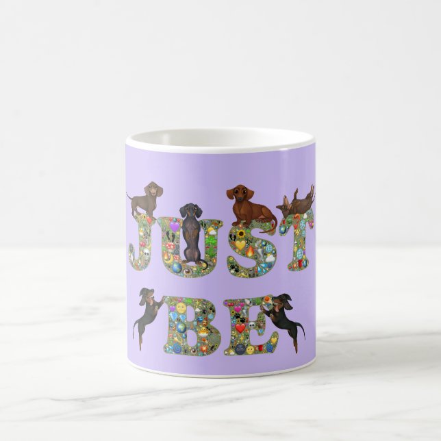 De Café Apenas Seja Uma Caneca Dachshund (Centro)